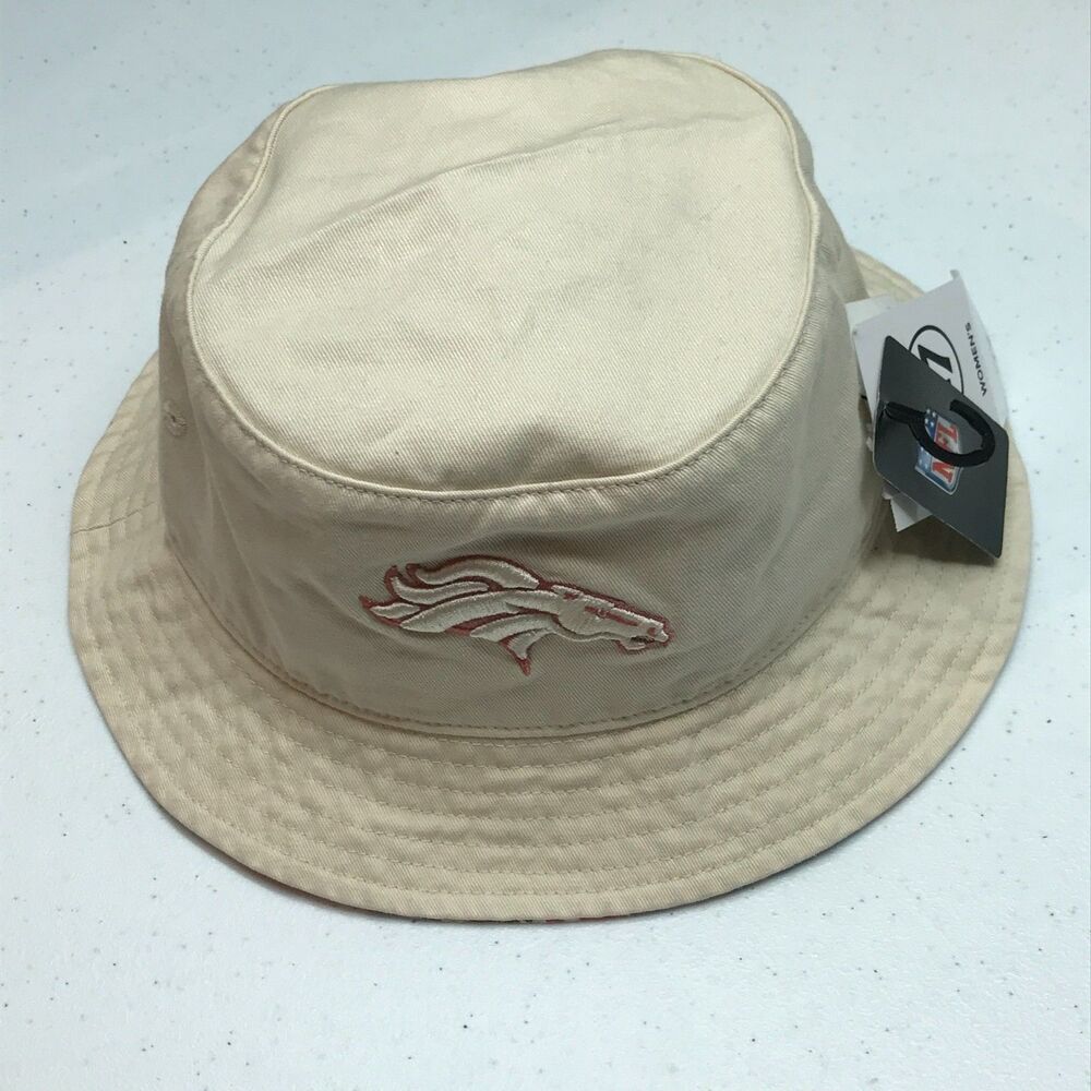 Denver Broncos Women's Tan Bucket Hat 47 Brand NFL -NEW